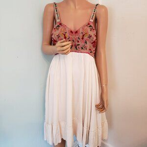 Anthropologie Zehavale dress with gorgeous, embroidered top.